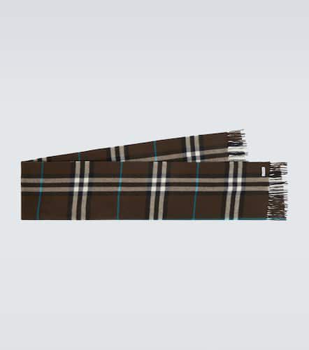 Check fringed cashmere scarf - Burberry - Modalova