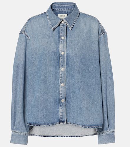 Agolde Aiden asymmetric denim shirt - Agolde - Modalova