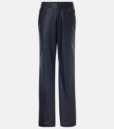 Woven faux leather straight pants - Rotate - Modalova