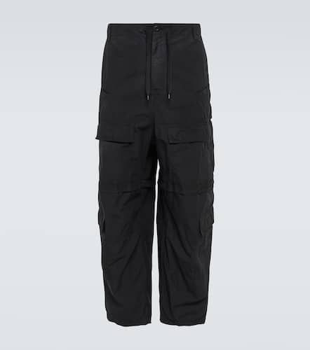 Wide cotton-blend cargo pants - Balenciaga - Modalova