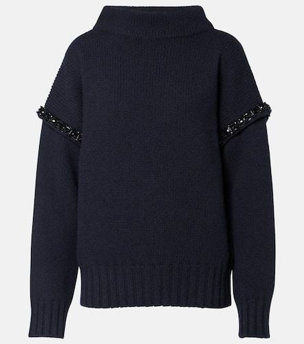 Gene embellished virgin wool hoodie - Max Mara - Modalova