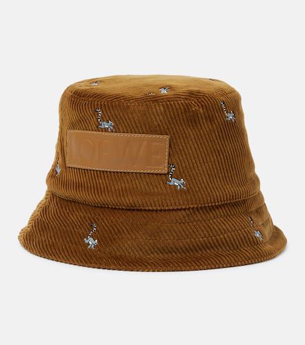 X Suna Fujita sombrero de pescador de pana - Loewe - Modalova