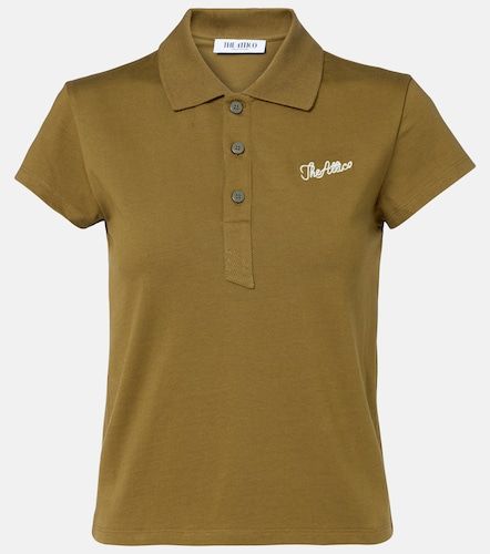Polo cropped de jersey de algodón - The Attico - Modalova