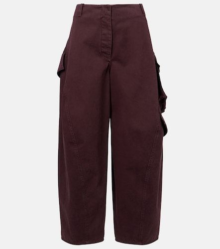 Alaïa Pantalones cargo de sarga de algodón - Alaia - Modalova