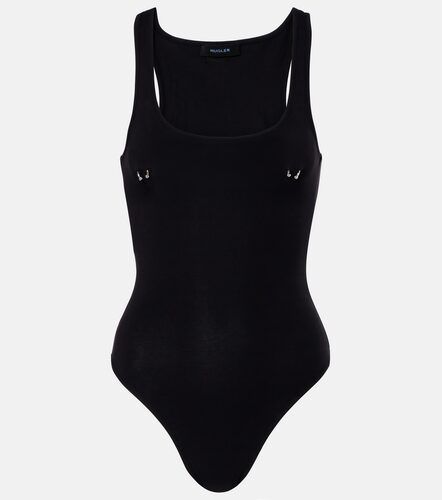 Body en mezcla de algodón adornado - Mugler - Modalova