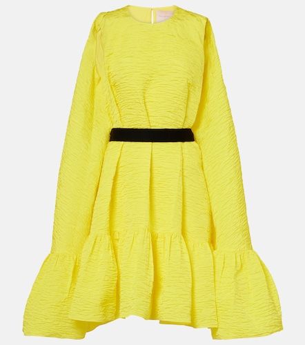 Elia caped ruffled cloque minidress - Roksanda - Modalova