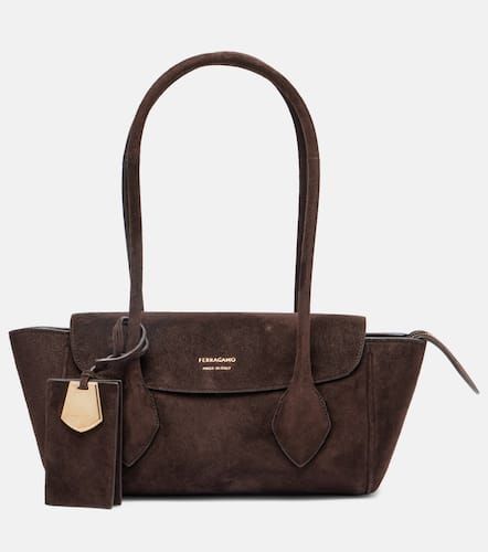 Firenze Small suede tote bag - Ferragamo - Modalova