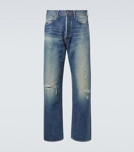 Jeans rectos Social Sculpture 01 con efecto desgastado - Visvim - Modalova