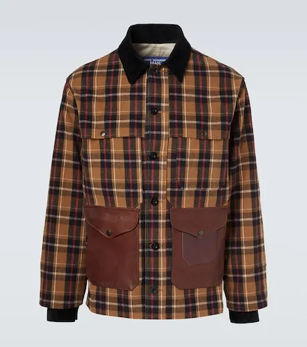 Jacke aus Baumwolle mit Leder - Junya Watanabe - Modalova