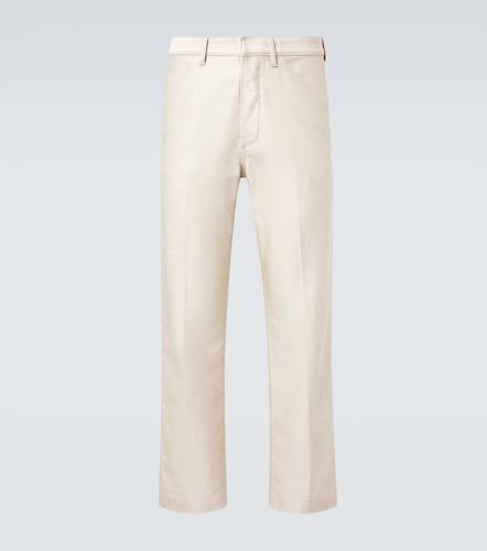 Pantalones rectos de satén de algodón - Tom Ford - Modalova