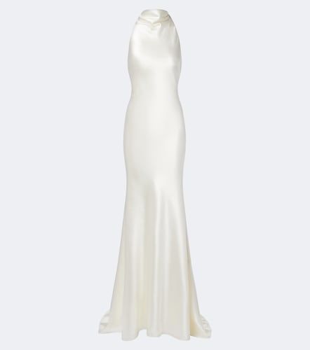 Bridal Stella wool and silk gown - Danielle Frankel - Modalova