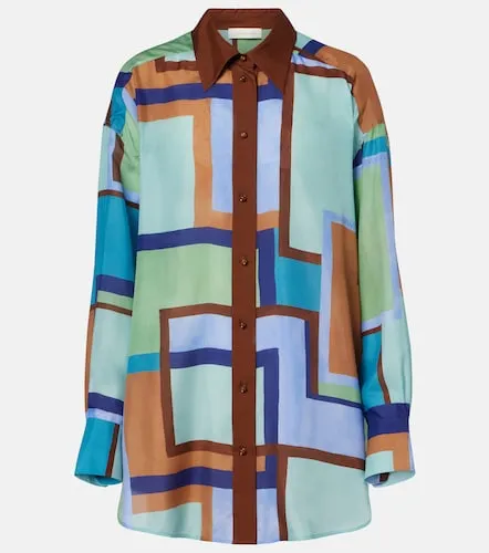 Camisa Como de satén de seda estampada - Zimmermann - Modalova