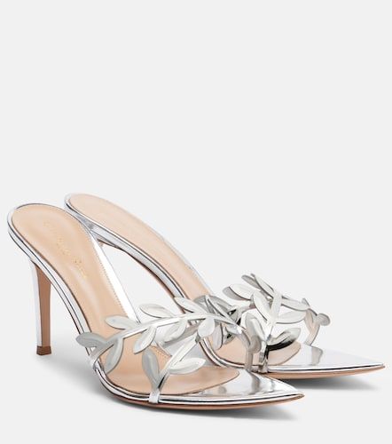 Flavia metallic leather mules - Gianvito Rossi - Modalova
