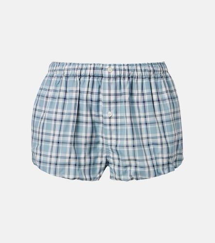 Shorts de algodón a cuadros - Acne Studios - Modalova