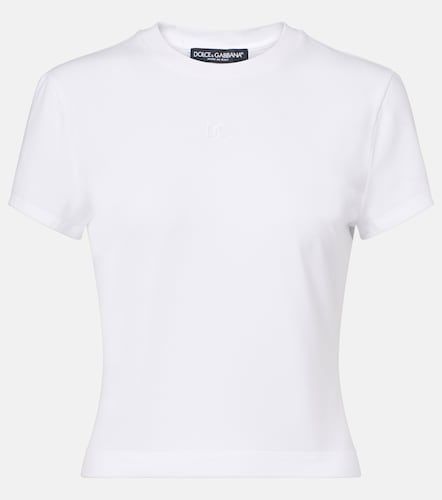 Camiseta de jersey en mezcla de algodón - Dolce&Gabbana - Modalova