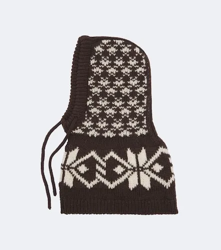Passamontagna Fair Isle in misto lana - Moncler - Modalova