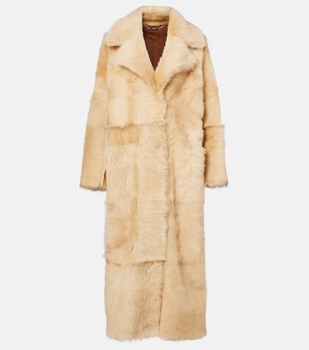 Evita Long shearling coat - Nour Hammour - Modalova