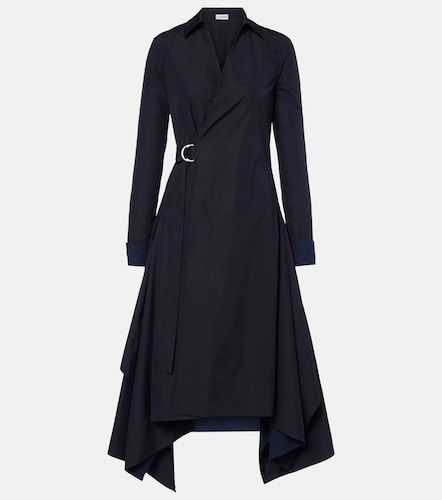 Vestido envolvente de algodón drapeado - Loewe - Modalova
