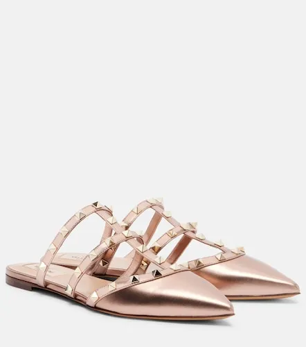 Mules Rockstud de piel - Valentino Garavani - Modalova