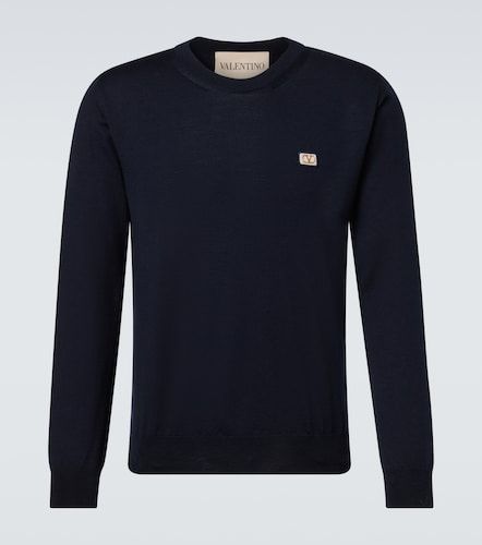 Pullover VLogo in lana vergine - Valentino - Modalova