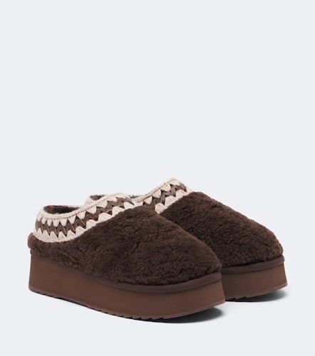 Mou Plateau-Mules aus Shearling - Mou - Modalova