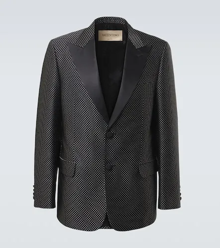 Chaqueta de esmoquin de jacquard con lunares - Valentino Garavani - Modalova