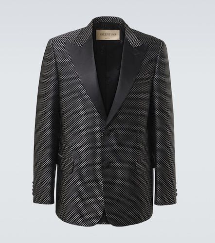 Polka-dot jacquard tuxedo jacket - Valentino Garavani - Modalova