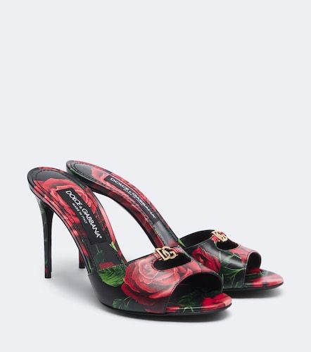 Mules DG in pelle stampata - Dolce&Gabbana - Modalova