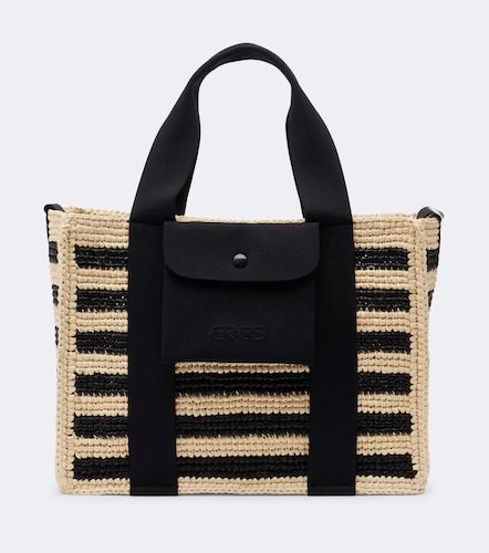 Voyageur Mini raffia top-handle bag - Eres - Modalova