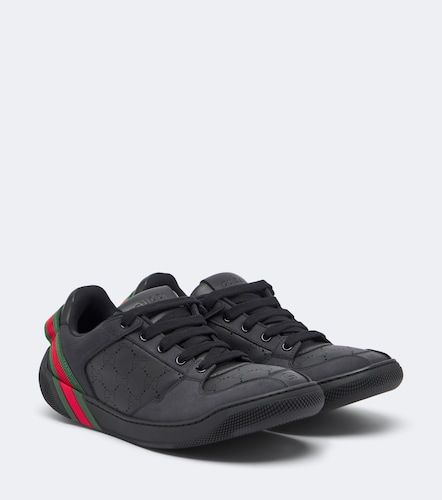 Screener Web Stripe leather sneakers - Gucci - Modalova
