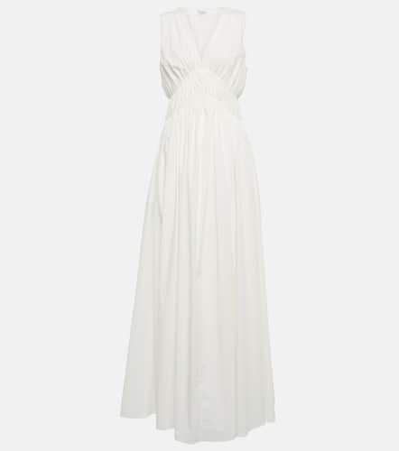 Ruched cotton maxi dress - Brunello Cucinelli - Modalova