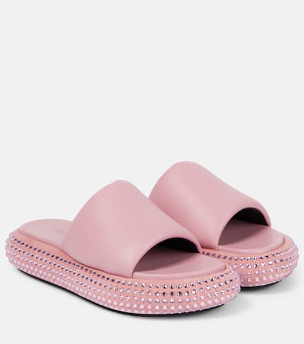 Embellished leather platform sandals - JW Anderson - Modalova