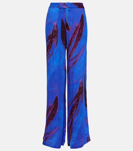 Printed wide-leg pants - Louisa Ballou - Modalova