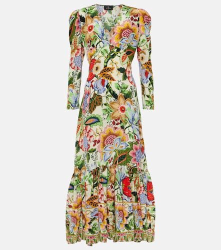 Etro Floral silk midi dress - Etro - Modalova