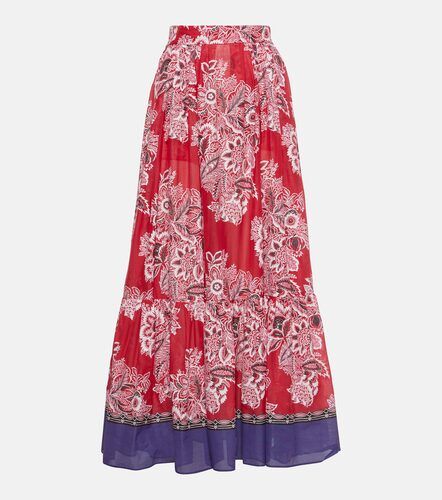 Falda larga de algodón y seda de tiro alto - Etro - Modalova