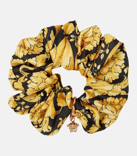 Versace Scrunchie Barocco in satin - Versace - Modalova