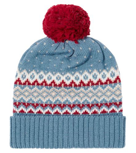 Fair Isle intarsia wool beanie - La Coqueta - Modalova