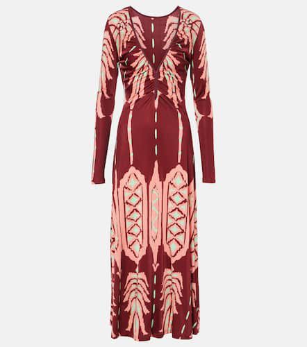 Printed ruched maxi dress - Johanna Ortiz - Modalova