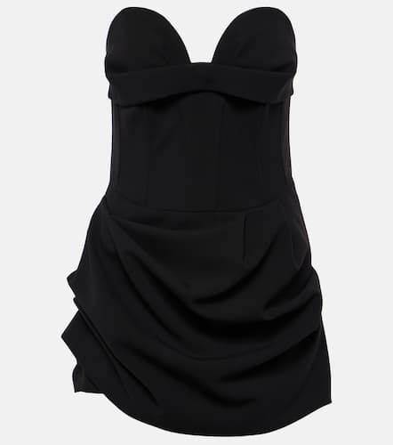 Draped wool-blend bustier dress - Magda Butrym - Modalova