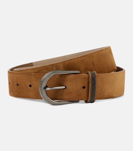 Monili suede belt - Brunello Cucinelli - Modalova