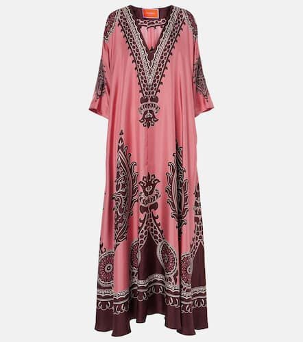 Bedruckter Kaftan Muumuu aus Seiden-Twill - La DoubleJ - Modalova