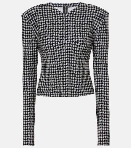 Norma Kamali Houndstooth top - Norma Kamali - Modalova