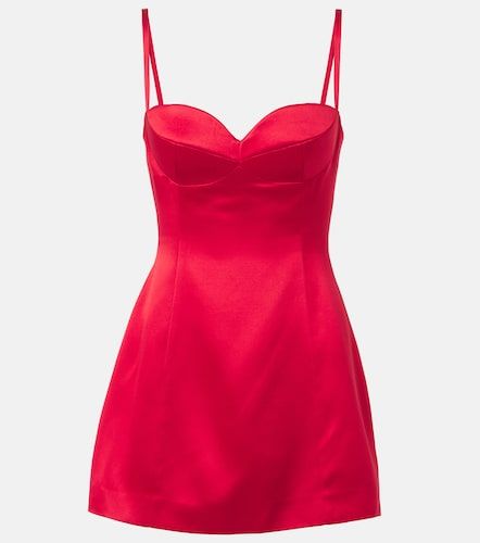 Abito corto in satin di seta e lana - Magda Butrym - Modalova