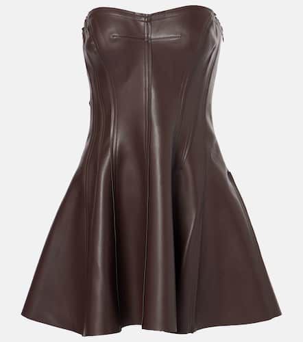 Grace faux leather corset dress - Norma Kamali - Modalova