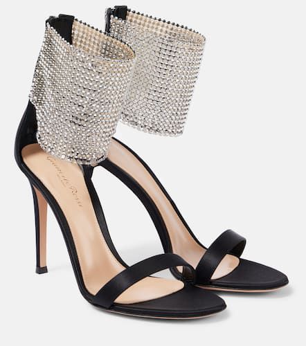 Adore 105 embellished satin sandals - Gianvito Rossi - Modalova