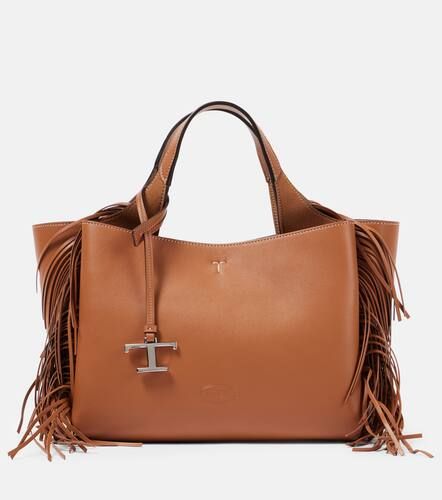 T Timeless Mini fringed leather tote bag - Tod's - Modalova