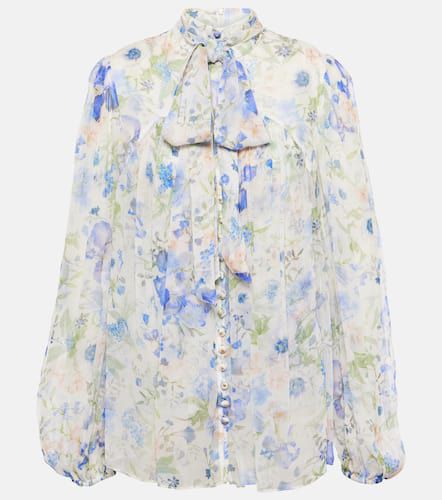 Natura floral tie-neck blouse - Zimmermann - Modalova