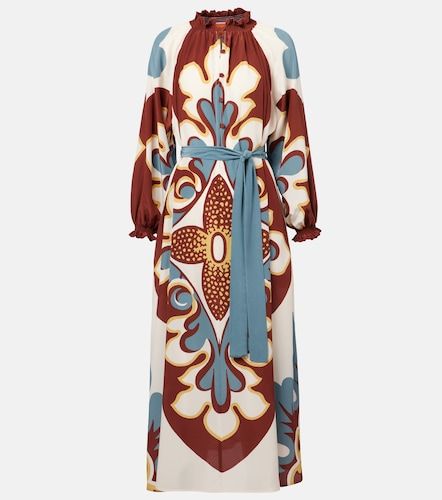 Vestido midi Cerere de crepé de china de seda - La DoubleJ - Modalova