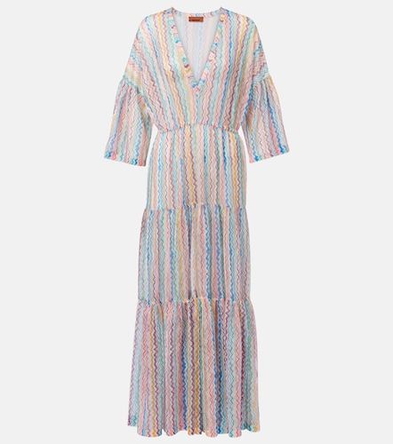 Abito da spiaggia a zig-zag a balze - Missoni - Modalova