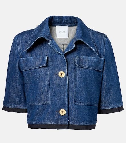 Patou Cropped denim jacket - Patou - Modalova